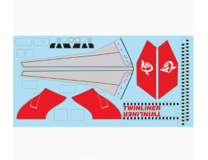 Xfly-Model Twinliner Twin 40mm EDF Jet Decal Set 